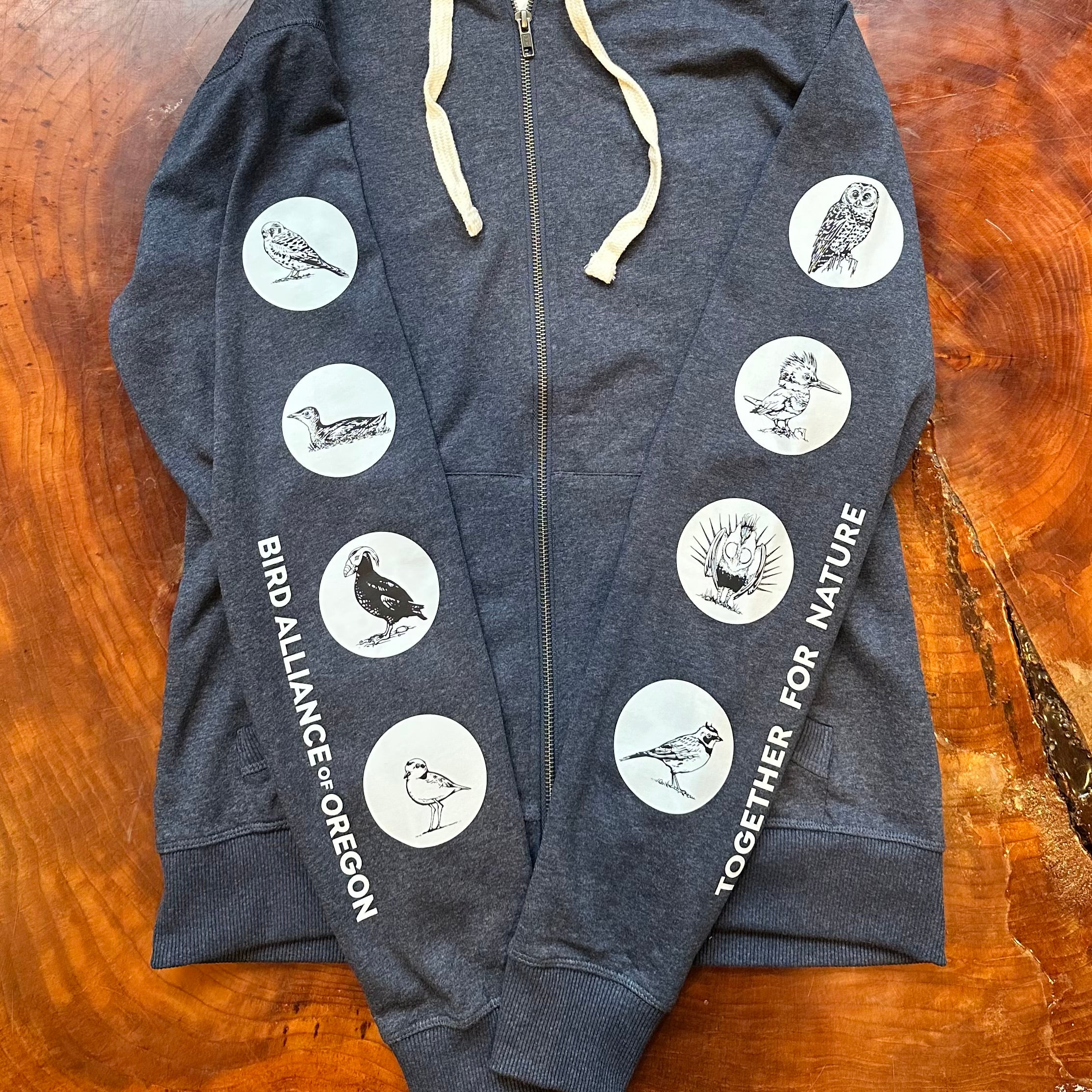 BAO Zip-Up Hoodie: Oregon Birds
