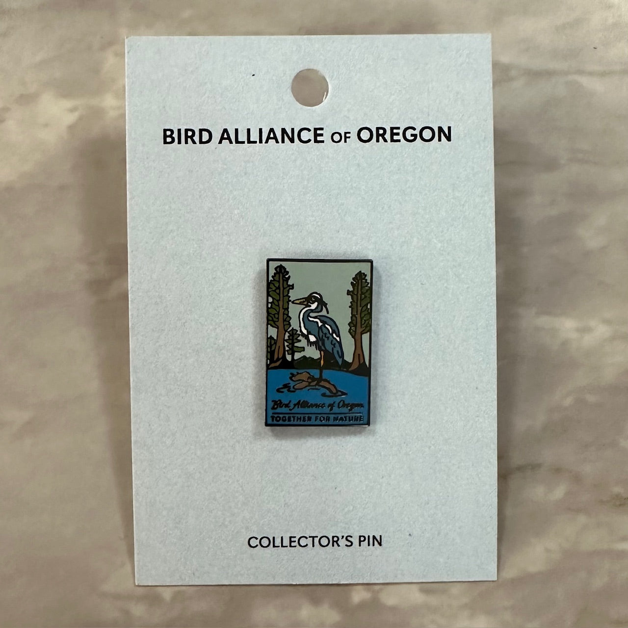 BAO Heron Pin