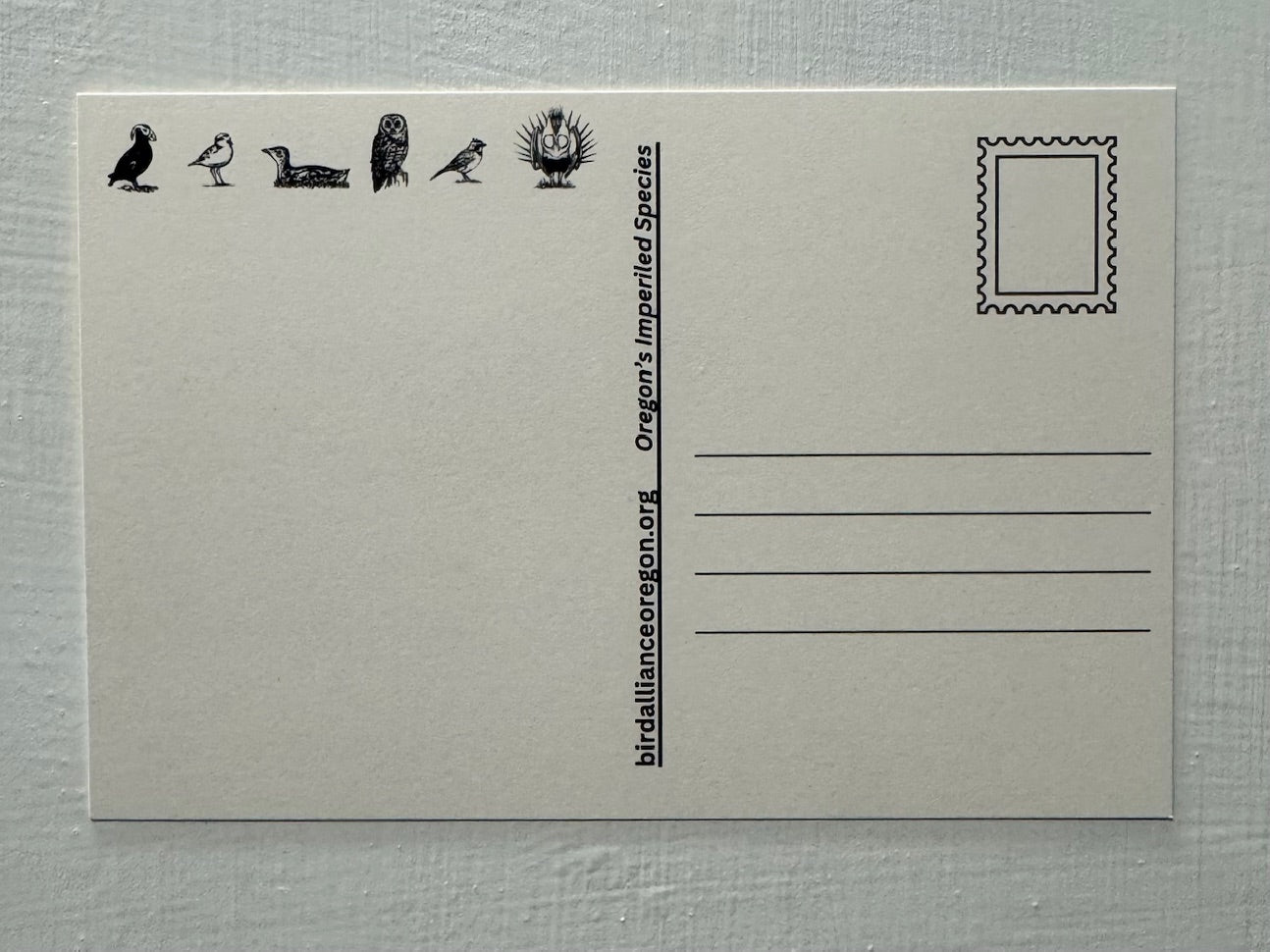 Bird Alliance of Oregon Postcard